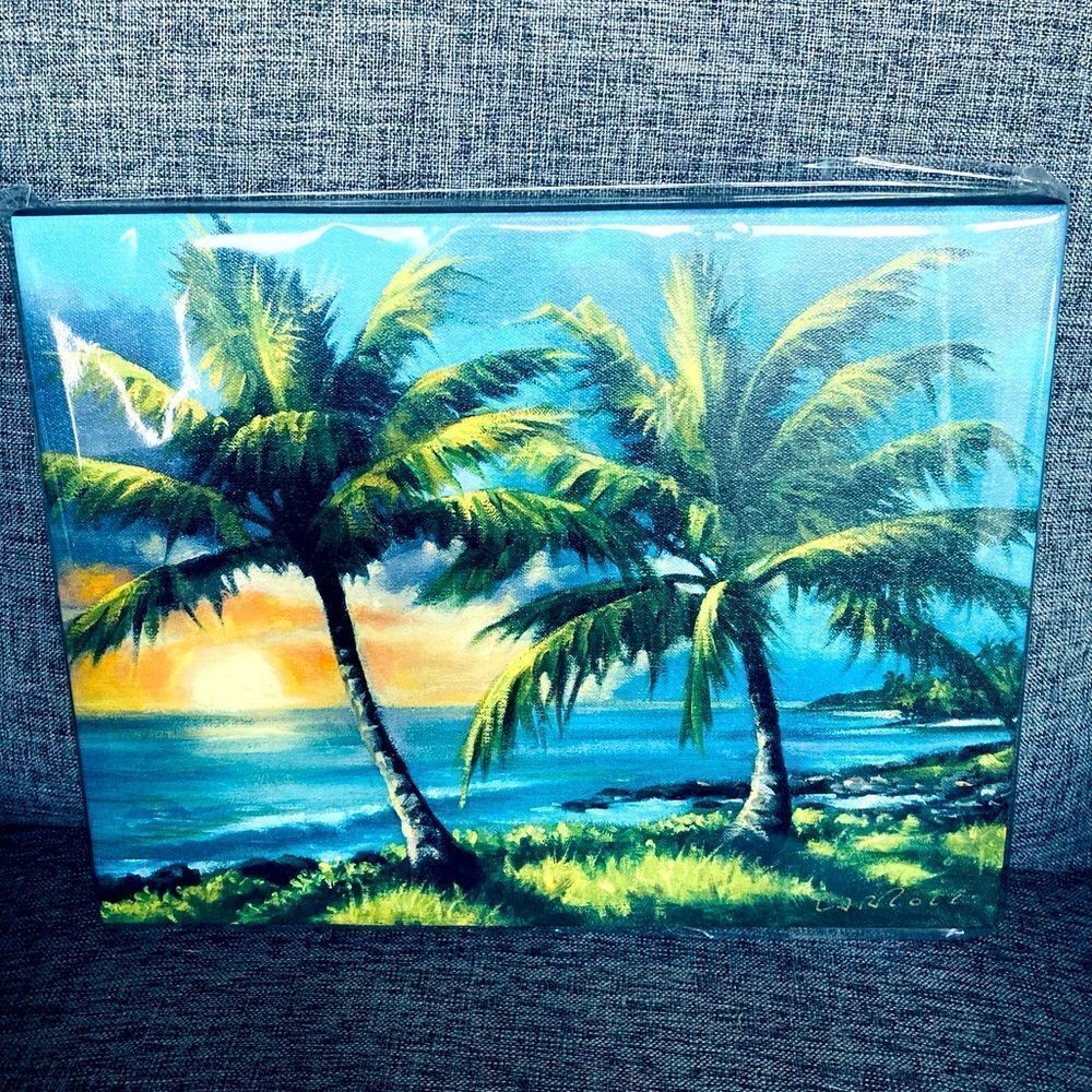 Hawaii Sunset Wailea Fine Art Mike Carroll Gallery Canvas Painting